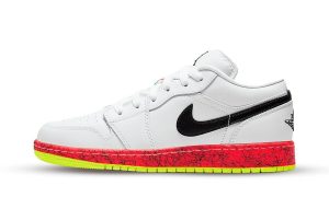 Air Jordan 1 Low Multi-Color Midsoles White (GS)