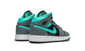 Air Jordan 1 Mid Grey Aqua (GS)