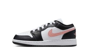 Air Jordan 1 Low White Black Rust Pink (GS)