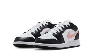Air Jordan 1 Low White Black Rust Pink (GS)