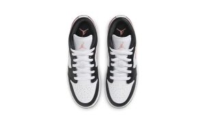 Air Jordan 1 Low White Black Rust Pink (GS)