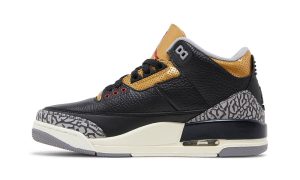 Air Jordan 3 Retro Black Cement Gold (W)