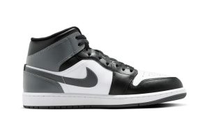 Air Jordan 1 Mid Black White Iron Grey