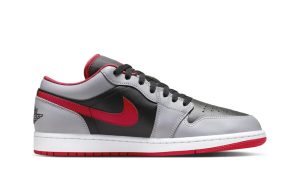 Air Jordan 1 Low Black Light Smoke Grey Gym Red
