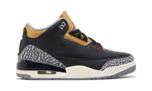 Air Jordan 3 Retro Black Cement Gold (W)
