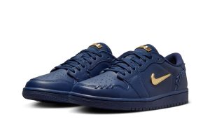 Air Jordan 1 Low Method Of Make Midnight Navy Metallic Gold (W)