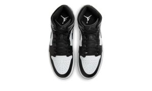 Air Jordan 1 Mid Black White Iron Grey