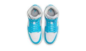 Air Jordan 1 Mid Dark Powder Blue White Sail Neutral Grey (W)