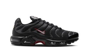 Nike Air Max Plus Black University Red Metallic Silver