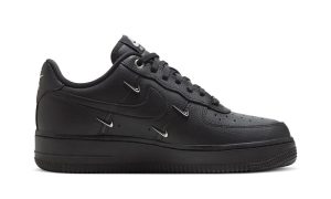 Nike Air Force 1 Low ’07 LX Black Silver Mini Swoosh (W)