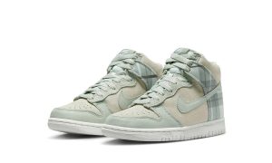 Nike Dunk High SE Tartan Plaid White Light Green (GS)