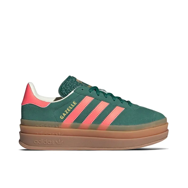 Adidas Gazelle Bold Collegiate Green Signal Coral Cream White (GS)
