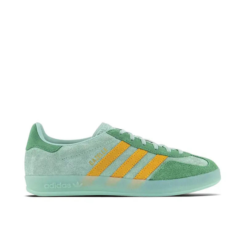 Adidas Gazelle Indoor Hazy Green Crew Yellow (Womens)