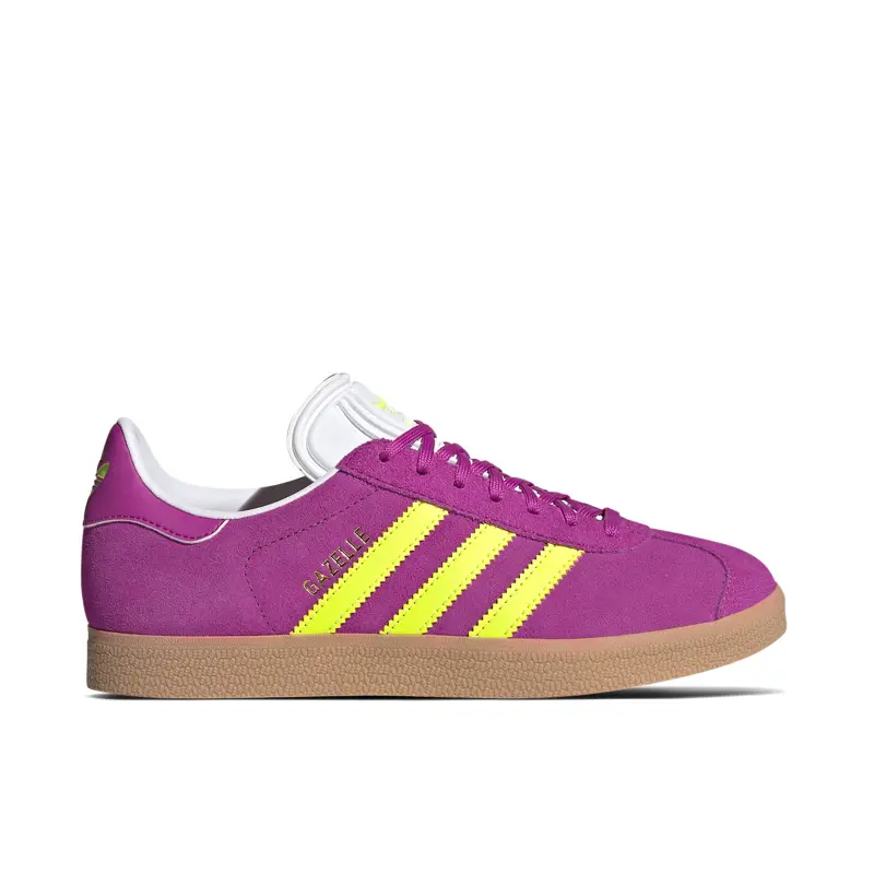 Adidas Gazelle Purple Burst Solar Yellow (Womens)