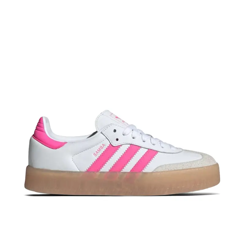 Adidas Sambae White Off White Lucid Pink (Womens)
