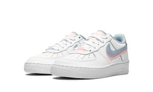 Nike Air Force 1 LV8 Double Swoosh Blue Pink  (GS)