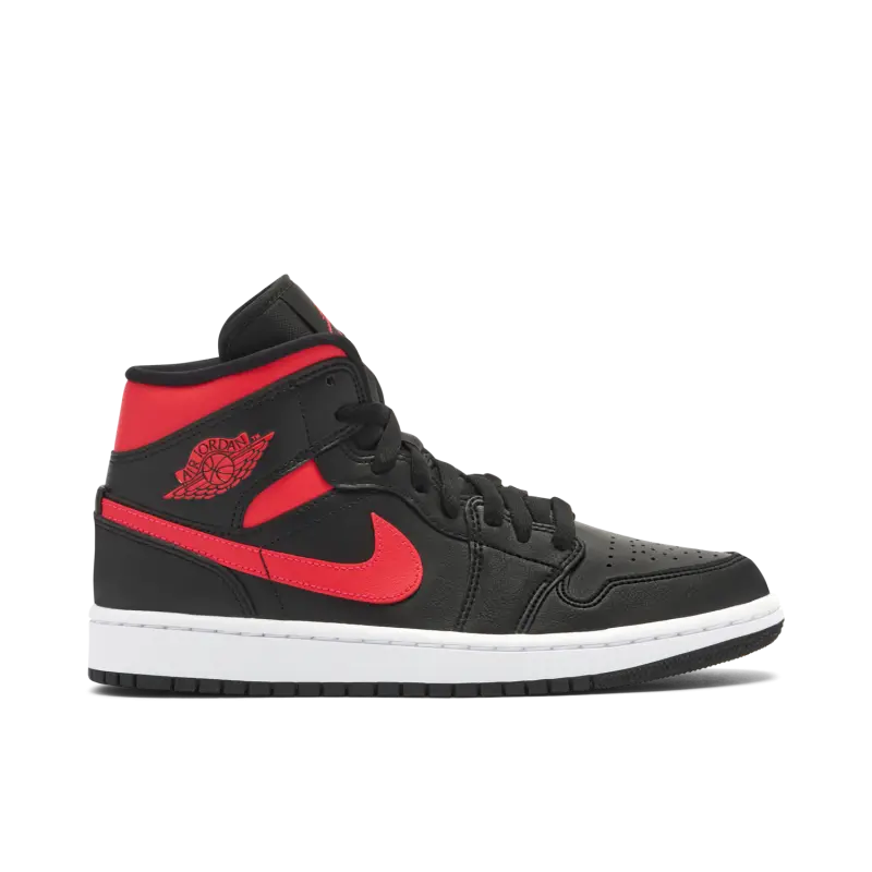 Air Jordan 1 Mid Black Siren Red (W)