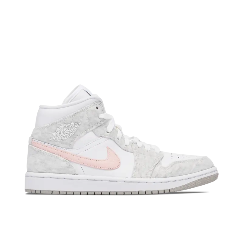 Air Jordan 1 Mid White Light Iron Ore (W)