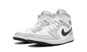 Air Jordan 1 Mid Light Smoke Grey Black (W)