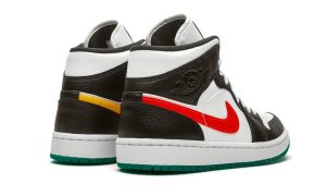 Air Jordan 1 Mid Alternate Swooshes Red Yellow (W)