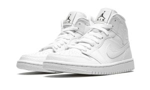 Air Jordan 1 Mid White Snakeskin (W)