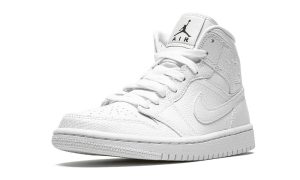 Air Jordan 1 Mid White Snakeskin (W)