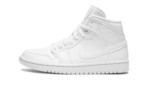Air Jordan 1 Mid Triple White Patent Leather (W)
