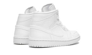 Air Jordan 1 Mid Triple White Patent Leather (W)