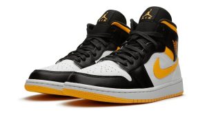 Air Jordan 1 Mid Laser Orange Black (W)