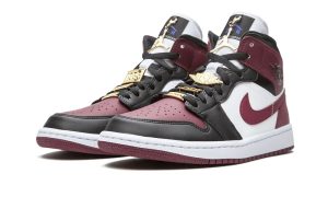 Air Jordan 1 Mid SE Black Dark Beetroot (W)