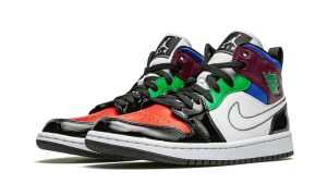 Air Jordan 1 Mid SE Black White Multi-Color (W)