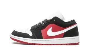 Air Jordan 1 Low Black White Gym Red (W)