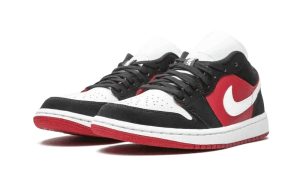 Air Jordan 1 Low Black White Gym Red (W)