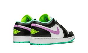 Air Jordan 1 Low Black White Purple (GS)
