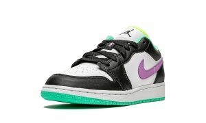 Air Jordan 1 Low Black White Purple (GS)