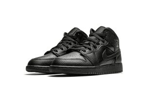 Air Jordan 1 Mid Triple Black (GS)
