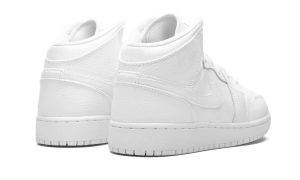 Air Jordan 1 Mid Triple White (GS)