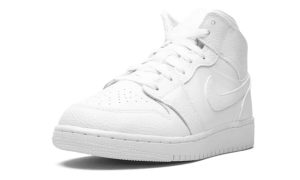 Air Jordan 1 Mid Triple White (GS)