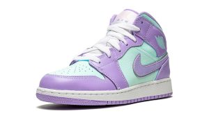 Air Jordan 1 Mid Purple Aqua (GS)