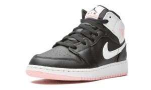 Air Jordan 1 Mid Black Arctic Pink (GS)