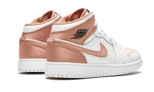 Air Jordan 1 Mid White Rose Gold (GS)