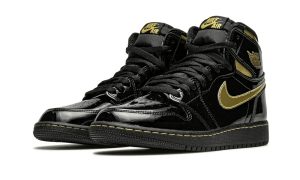 Air Jordan 1 Retro High Black Metallic Gold (2020) (GS)