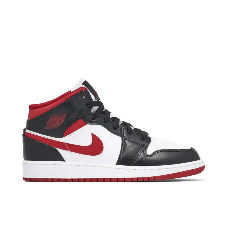 Air Jordan 1 Mid Black White Gym Red (GS)