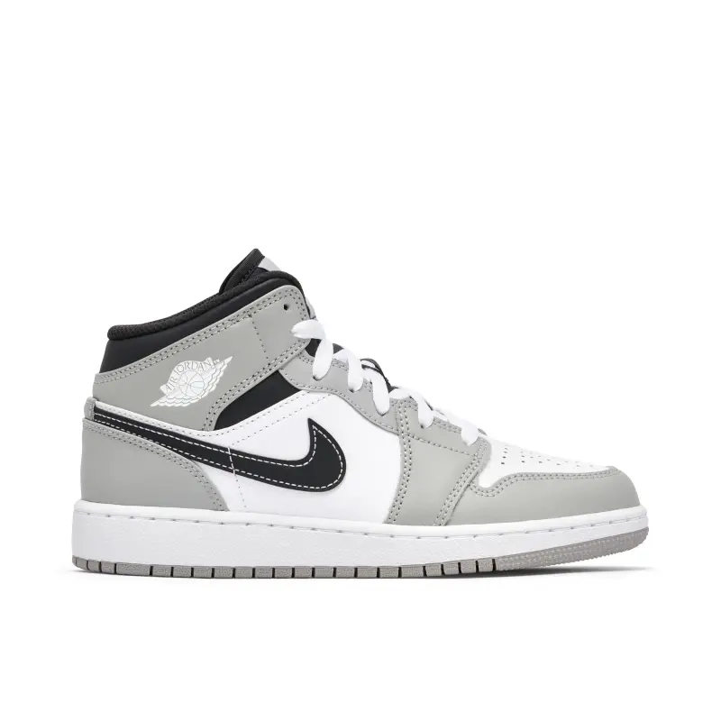 Air Jordan 1 Mid Light Smoke Grey Anthracite (GS)