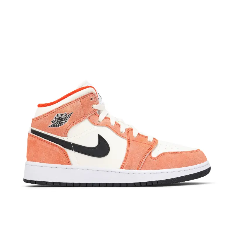 Air Jordan 1 Mid Orange Suede (GS)