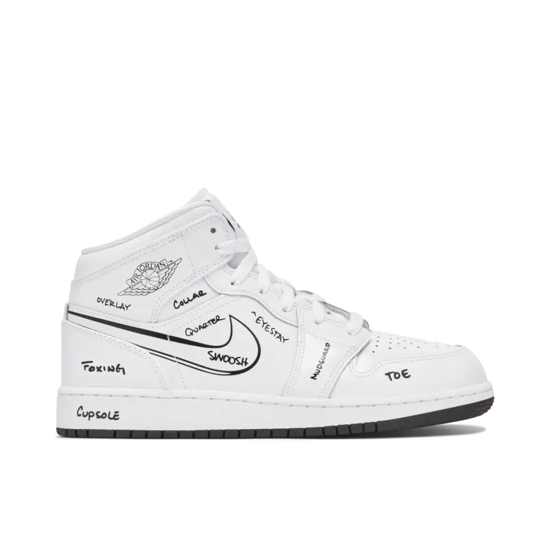 Air Jordan 1 Mid Schematic (GS)