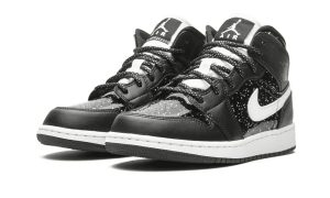 Air Jordan 1 Mid SE Black Glitter (GS)