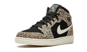 Air Jordan 1 Mid SE Leopard (GS)