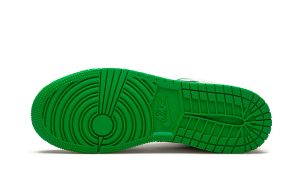 Air Jordan 1 Mid SE White Laser Orange Lucky Green (GS)