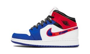 Air Jordan 1 Mid Rush Blue University Red (GS)
